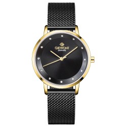 Zegarek Damski Giewont Sapphire Złoto Czarny GW4130-B4