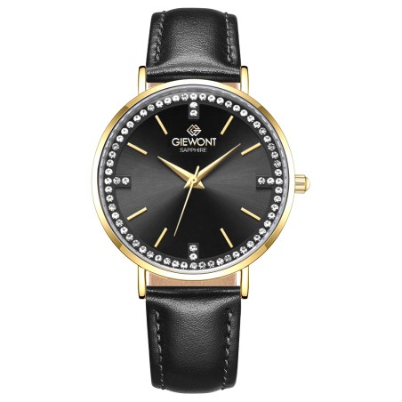 Zegarek Damski Giewont Sapphire Złoto Czarny GW5390-A4