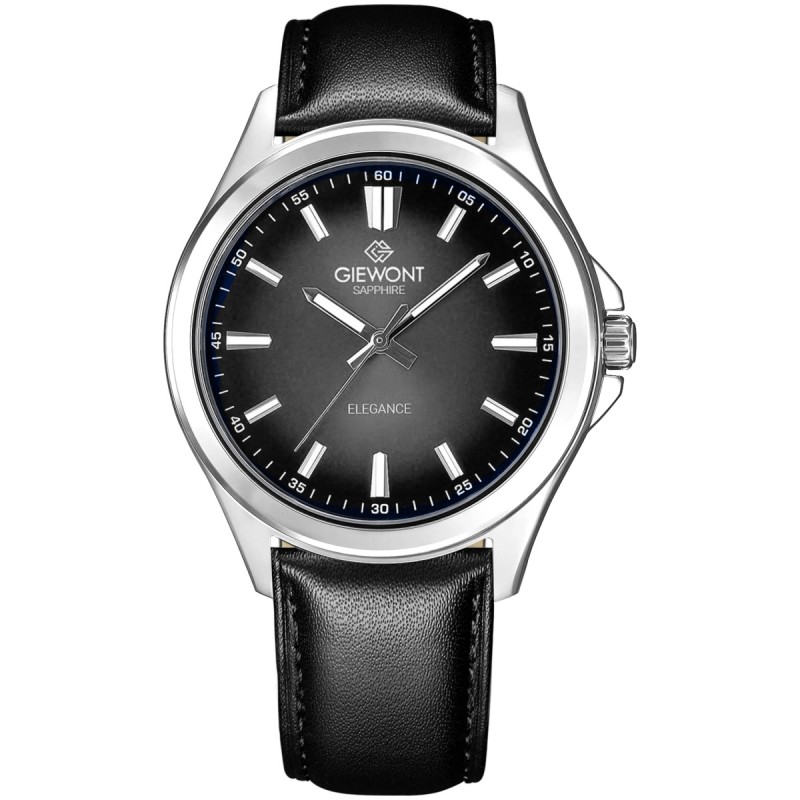 Zegarek Męski Giewont Elegance Sapphire Czarny GW5160-A2