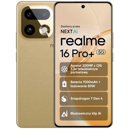 REALME 16 Pro+ 5G 6,8" 8/256GB AMOLED 144Hz BT5.4 WIFI5 GPS